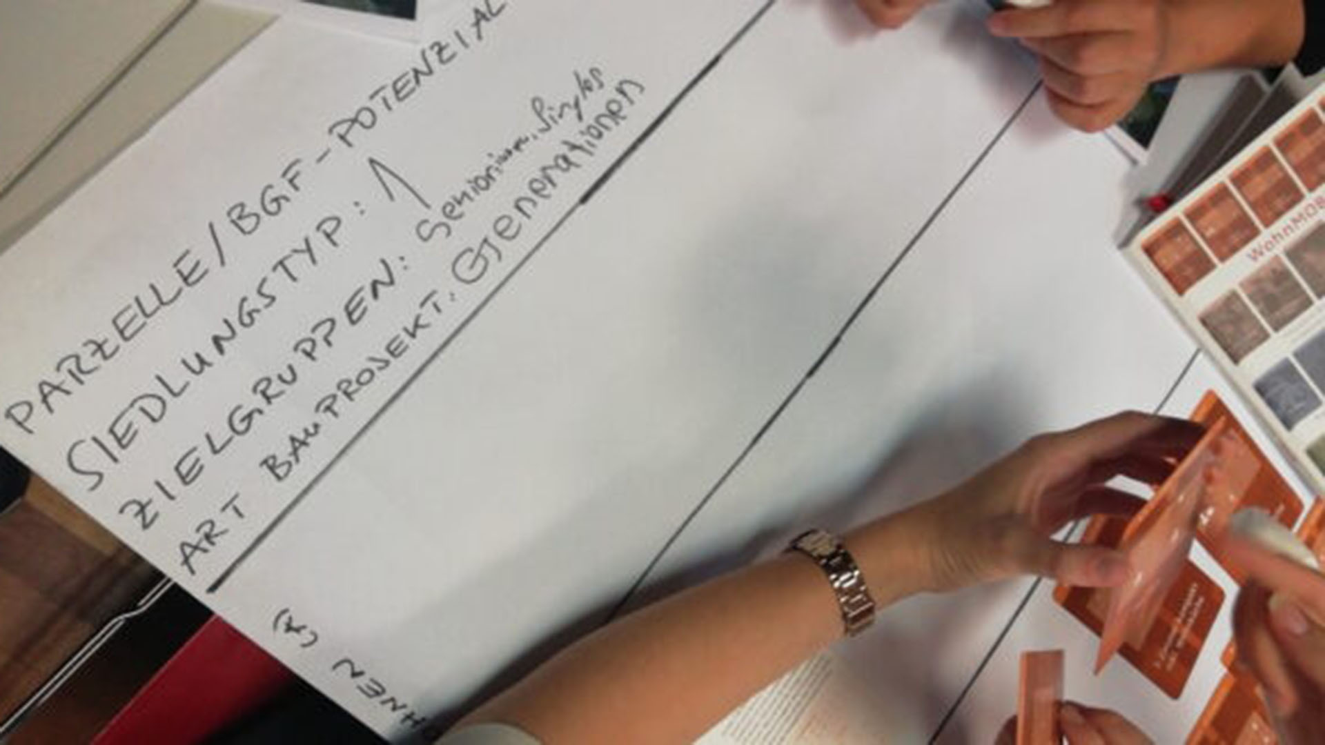 Notizarbeit und Gruppenarbeit